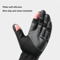 1 Pair Winter Ridding gloves Fishing Gloves 2 Finger Flip Windproof Photograph Women Men Gloves Velvet Warm Protection Glove