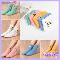 SYBOOKS Lovely Summer Candy Color Winter warm Cotton Hosiery Cartoon 3D Cat Middle Socks