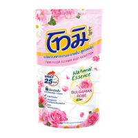 TOMI FLOOR CLEANER DUST REDUCTION BULGARIAN ROSE 750 ML. / โทมิถูพื้นเนเซอรัล 750 มล. ถุงชมพู