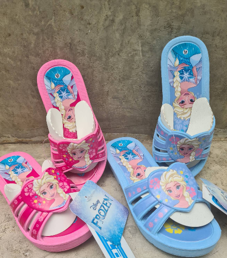 รองเท้าแตะเด็ก-ลายเจ้าหญิงfrozen-รองเท้ามีส้นเด็ก-รองเท้าส้นสูงเด็ก-รองเท้าแตะเด็กหญิง-kenta-ไซต์25-30-ราคาถูก