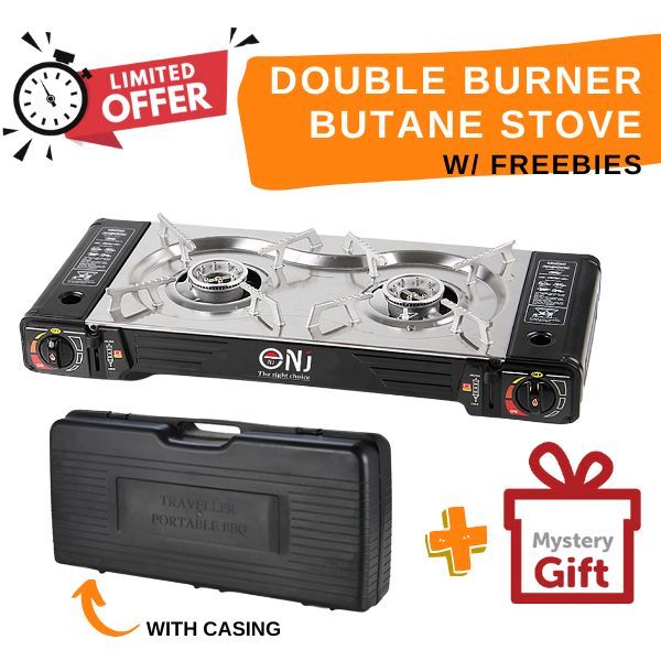 Choice 2-Burner High Performance Butane Range / Portable Stove with Brass  Burners - 16,000 BTU