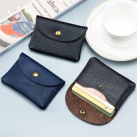 Real Leather Credit Business Mini Card Wallet Man Women Smart Card Holder Slim Money Case Coin Purse Small Soft Cow Leather Bag