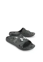 Under Armour Men's Locker Iv Slide Sandal, Black (001)/Black, Size 8.0