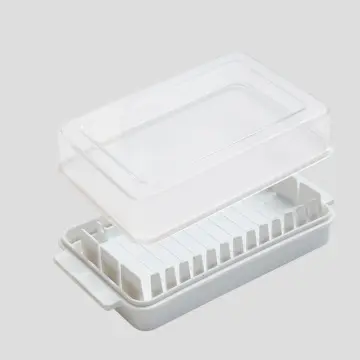 1pc Butter Cutting Box With Lid And Auxiliary Butter Cutter, Storage  Container For Baking Cheese And Cheese Cutting And Storage