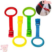 ☬ↂ▬ {Fast delivery}LILAC 1/4PCS For Playpen Pendants Baby Toys Pull Ring Help Baby Stand Hanging Ring General Use Bed Rings Baby Crib Hook/Multicolor