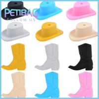 PETIBAG 12Pcs 12ชิ้นค่ะ ลูกปัดรองเท้าคาวบอย ลูกปัดรูปทรงที่มีสีสัน รองเท้าบูทคาวบอยประดับการ์ตูน กำไลข้อมือสร้อยข้อมือ ลูกปัดหมวกคาวบอย ผู้ใหญ่และผู้ใหญ่