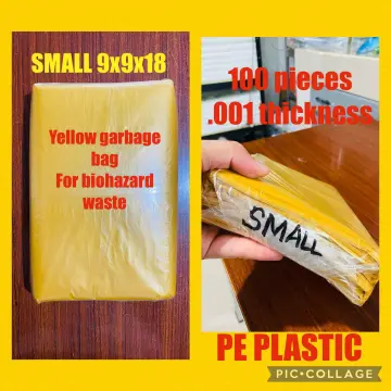 Biohazard Waste Disposal Bag 20'' x 24'' x 0.035mm 100pcs/pack
