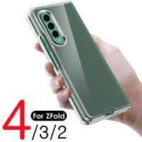 Front Back Protective Case for Samsung Galaxy Z Fold 4 3 2 Shockproof Shell Transparent Phone Cover for Galaxy ZFold 4 3 Bumper Phone Cases