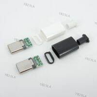 TYPE C USB 3.1 24 Pin Male Plug Welding Connector Adapter with Housing Type-C Charging Plugs Data Cable Accessories Repair YB23TH