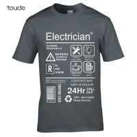 Funny Electrician Package Care Instructions Mens T-Shirt Top Electrical Engineer 2019 Summer Men O-Neck Tee Shirt 3D Print Tee XS-4XL-5XL-6XL