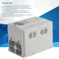 ดิจิตอลอินเวอร์เตอร์ 220V/4KW เสียงรบกวนต่ำ การควบคุมความเร็วหลายขั้นตอน ไดรฟ์ความถี่ตัวแปรสำหรับแรงดันไฟฟ้าเกินและแรงดันไฟฟ้าต่ำสำหรับการควบคุมความเร็วมอเตอร์แกนหมุน