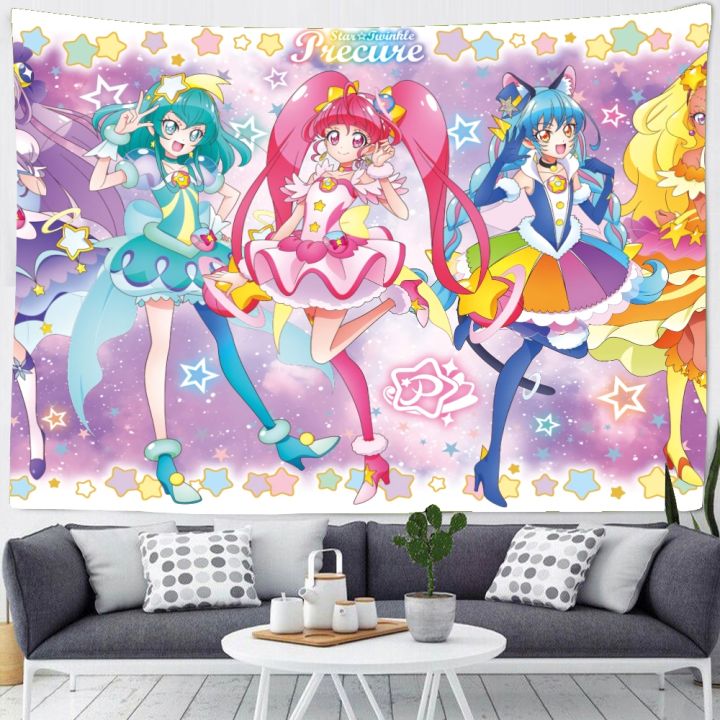Soft Kawaii Lolita Aesthetic Pastel Anime Tapestry – PeachyBaby-demhanvico.com.vn