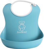 BabyBjorn : BJO046213* ผ้ากันเปื้อนเด็ก Soft Bib, Turquoise