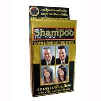 Mano Dark Hair Shampoo Hair Color มาโน ดาร์ค แฮร์ แชมพูเปลี่ยนสีผมเป็นสีดำ 2x20ML.1 กล่อง