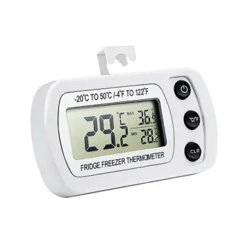 2pcs Lcd Digital Thermometer For Freezer Temperature Degree