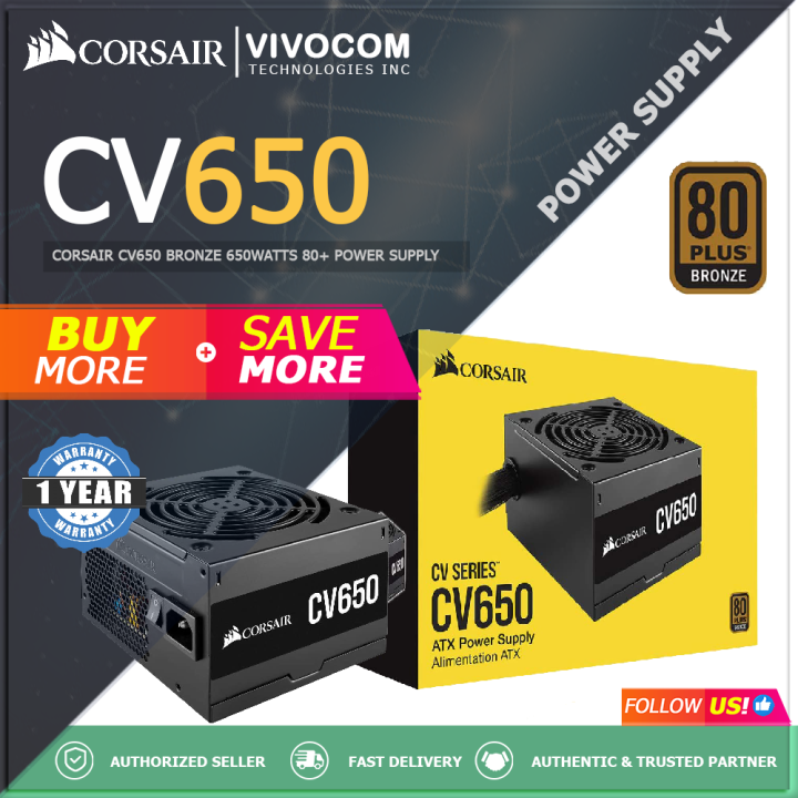 Corsair CV650 650w Gaming Power Supply Unit | Lazada PH