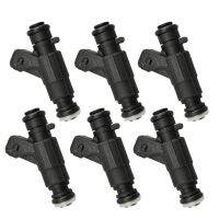 Set of 6 Fuel Injectors A1120780049 0280155742 for CLK320 E320 C280 ML320 3.2L 2.8L V6 1998-2000