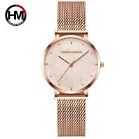 Sahara Desert Dial New Design  Top Brand Luxury Japan Quartz Wristwatch Stainless Steel Rose Gold Waterproof Watch for Women