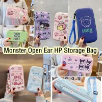 READY STOCK! For Monster Open Ear HP Bone Conduction Headphones Case Creative Cartoons for Monster Open Ear HP Portable Storage Bag Carry Box Pouch