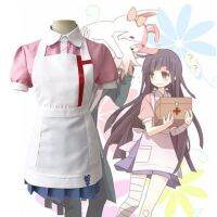 ใหม่ Ins Danganronpa: Trig Mikan Tsumiki ชุดคอสเพลย์พยาบาล เสื้อแจ็กเก็ต แขนสั้น สําหรับปาร์ตี้ฮาโลวีน