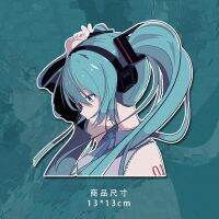 ใหม่13ซม. การ์ตูนอะนิเมะ Hatsune Miku สวยกันน้ำกระเป๋าสติ๊กเกอร์กราฟฟิตีแล็ปท็อปรถสกู๊ตเตอร์สติกเกอร์สติกเกอร์ตกแต่งและป้าย