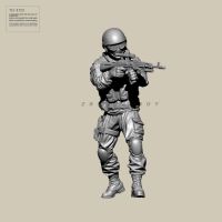 50MM 75MM Resin Soldier model kits figure colorless and self-assembled TD-4155