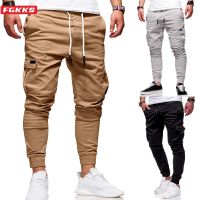 FGKKS Spring Streetwear Casual Pants Male Black Slim Joggers Pants Side-pockets Brand Cargo Men Trousers