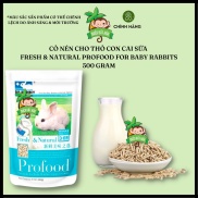 Thức ăn thỏ bọ - Cỏ nén Profood tinh chất sữa cho thỏ con Dr.Bunny 500