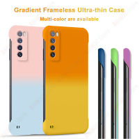 เคสพลาสติกแข็งไล่ระดับสีเคสโทรศัพท์สำหรับ Huawei Nova 7 5G/Nova 7 SE 5G ไร้กรอบบางพิเศษเคสแบบเนื้อด้านง่าย