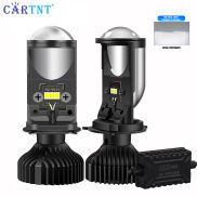 CarTnT 1 Cặp Đèn Pha Ô Tô 110W 22000LM Bóng Đèn LED H4 Ống Kính Máy Chiếu