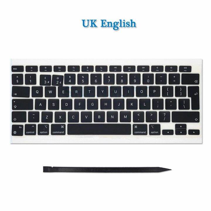 แล็ปท็อป-a2337ปุ่ม-azerty-keycaps-เรา-ฝรั่งเศส-n-สเปน-สำหรับ-macbook-air-retina-13-m1แป้นพิมพ์ฝาปิด-a2337-2020-emc-3598