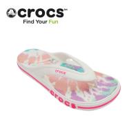 〖ใหม่เอี่ยมของแท้〗Crocs 2023 รูปแบบใหม่ รองเท้าผู้ชายรองเท้าผู้หญิงฤดูร้อนกีฬาใหม่รองเท้าแตะรองเท้าแตะรองเท้าสายรุ้งรองเท้าแตะสบายๆบนชายหาด