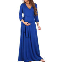 Women V-Neck y Dress Maternity Clothes Dresses Pregnancy Pregnant Female Nursing Clothing for Photo Shoot