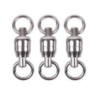 20pcs/lot  AS Heavy Duty  Both Ends Strength Ball Bearing Rolling Swivel Stainless Steel Solid Ring Fishing Accessories Furniture Protectors Replaceme