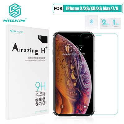 For XXSXRXS Max8 Plus Glass Screen Protector NILLKIN Amazing HH+H+PRO 9H 2.5D Arc 0.3mm Tempered Glass Protector