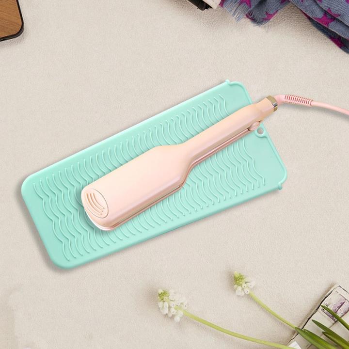 1pc Extra Large Professional Heat Resistant Silicone Mat Pouch For Hair  Straightener, Curling Iron, Flat Iron, Portable Travel Pad And Hair Styling  Tool Cover