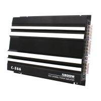 12V Car Audio Modification 5800W Power Amplifier C-266 Four-way Four-channel Car Power Amplifier