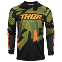 THORSOL เสื้อดาวน์ฮิลล์แขนยาวเสื้อแข่งจักรยานสำหรับผู้ชาย MTB จักรยาน Enduro Jerseys Off-จักรยานถนนชุดขี่จักรยานอุปกรณ์มอเตอร์ครอส