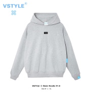 FULL BOX Áo Hoodie Basic Logo Vstyle Unisex LocalBrand - Xám Hàn