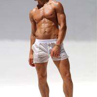 [A Motion045] MensShorts SexyTransparentDry Boardshorts Masculino กางเกงขาสั้น MenGym เสื้อผ้า M Aillot De Bain สั้น