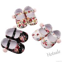 【hot sale】 ❧❡ C19 ? My Baby ? Baby Girl Breathable Floral Print Anti-Slip Shoes Casual Walking Shoe