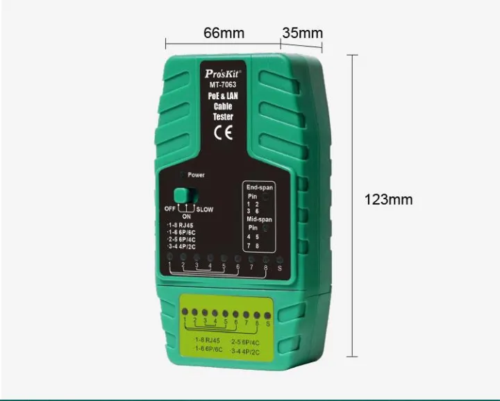 Pro'skit PoE & LAN Cable Tester PoE & LAN Cable Tester | Lazada PH