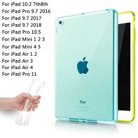 Silicone Case For iPad Pro 11 2020 Tablet Transparent Case Mini 6 Air 5 4 3 2 1 10.2 7th 8th 9th Pro 10.5 10.9 9.7 Soft Cover