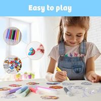 24pcs Creative DIY Cartoon Window Painting Toys Color Filling Sets with Suction Cups Stickers Kids Early Education Art Crafts