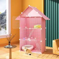 [COD] [Semi-enclosed] cage cat cabinet indoor home luxury special multi-layer villa encryption kitten house