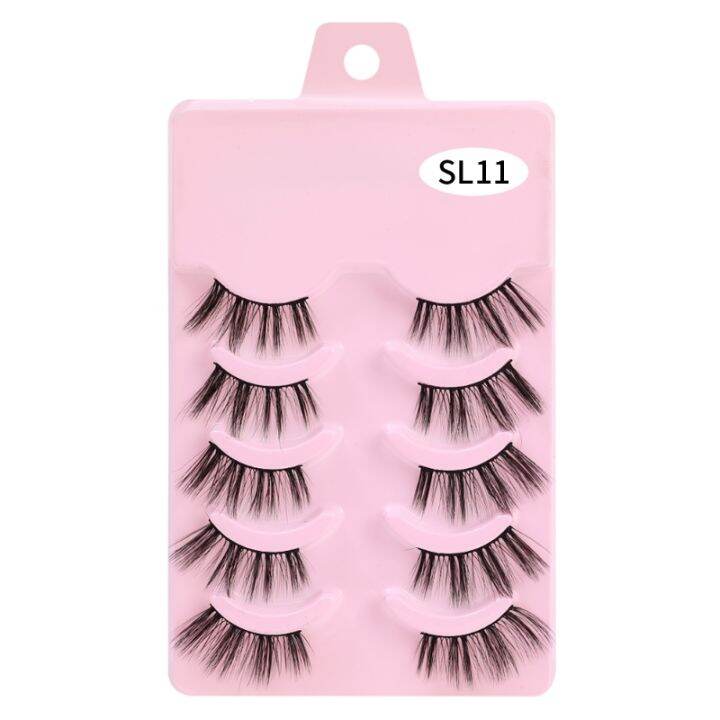 5-pairs-half-false-eyelashes-natural-fluffy-thick-manga-eey-lashes-3d-faux-mink-lashes-soft-winged-eyelash-extension-makeup-tool