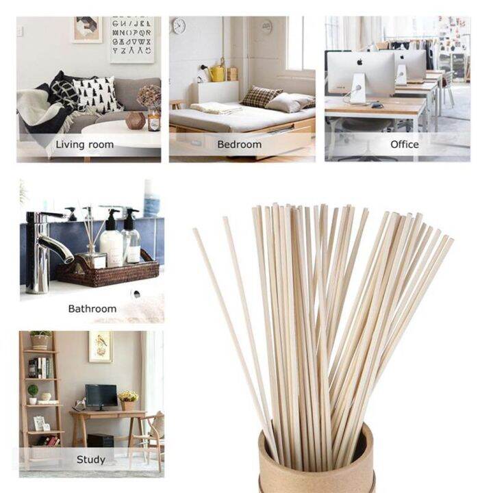 FSDRD Natural Bathroom for Home Wedding Decor Rattan Reed Sticks Fragrance Reed Fragrance