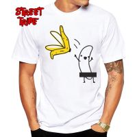 Men Tees Banana T Shirts Funny Disrobe High Quality Cotton Design T-Shirt Humor Tops Tee 【Size S-4XL-5XL-6XL】