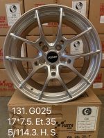 ล้อแม็กใหม่ - G025 - งาน YUSTA  ขอบ 17 x 7.5 x 5รู114 ET35/35 - สีSLIVER - ส่งฟรี Kerry Express - รบกวนสอบถามทางแชท ก่อนคลิกสั่งซื้อ