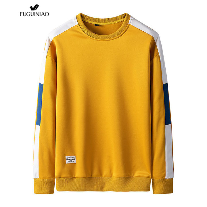 fuguiniaoเสื้อสเวตเตอร์สำหรับผู้ชาย-เทรนด์เสื้อทรงหลวมแขนยาวลำลองสำหรับนักเรียนฤดูใบไม้ผลิและฤดูใบไม้ร่วงปี2019